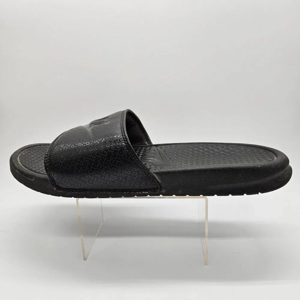 Nike Benassi JDI Black Slides Men's Sandals 343880-001 Size 11 Comfort Beach